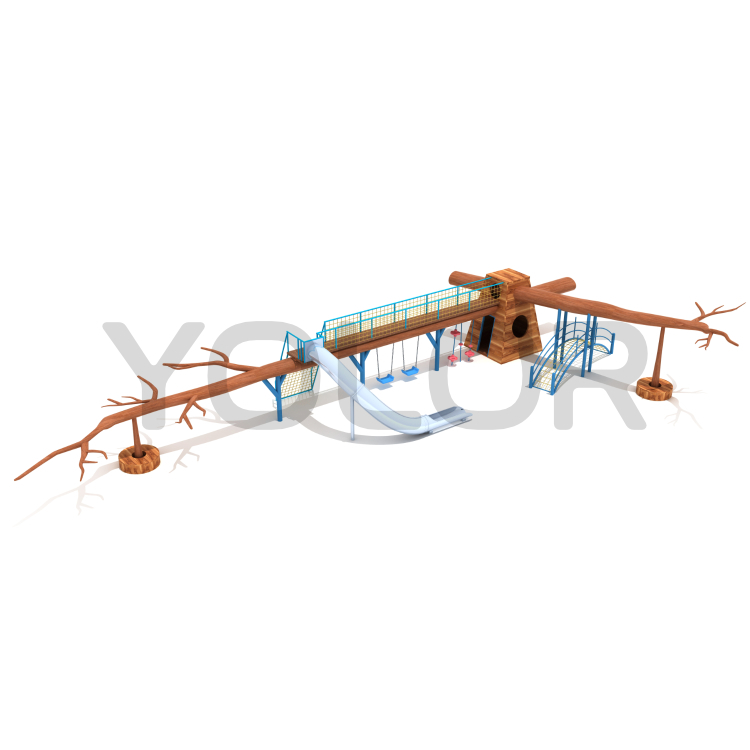 [木質組合]大型滑梯1